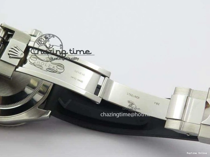 0418 ModernLook Yacht-Master 116655 SS JF Best Edition Ceramic Bezel On Rubber Strap SA 3850